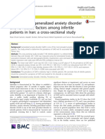 Prevalence of Generalized Anxiety Disorder Iran