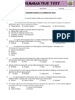 PE 1st Summative Test - 2nd