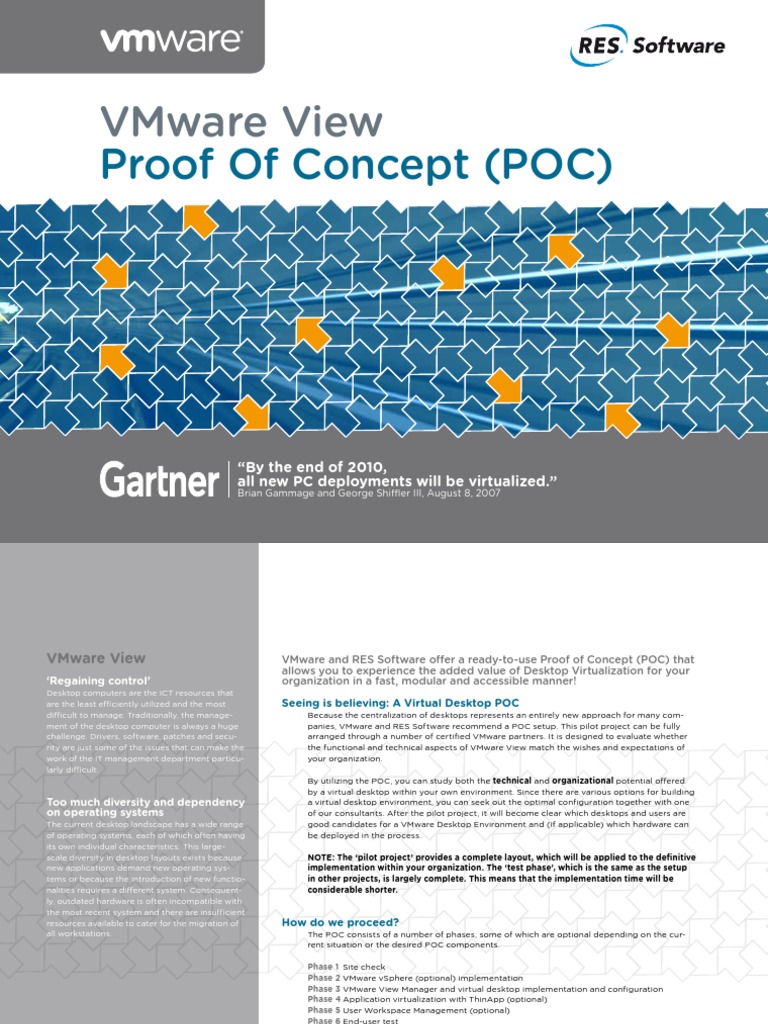 Virtual Desktop POC for IT Managers | PDF | V Mware | Personal Computers