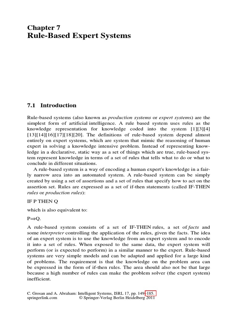 Rule Based Expert System | PDF | Knowledge Representation And Reasoning ...