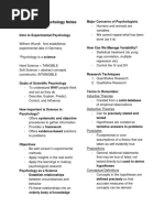 Experimental Psychology Notes: by Danigürl