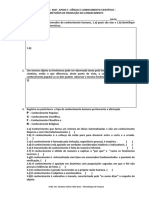 EXERCICIO 5 CIENCIA E CONHECIMENTO CIENTIFICO Profa Elisabete H - V - B PDF