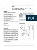 FSCQ1565RP: Green Mode Fairchild Power Switch (FPS) For Quasi-Resonant Switching Converter