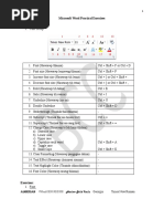 Microsoft Word Practical Exercises