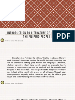 LIT 1 Introduction To Literature of The Filipino People