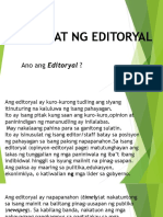 Pagsulat NG Editoryal