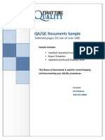 Sample Documents for QA-QC