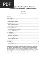 Debugging Heap Corruption in Visual C++ Using Microsoft Debugging Tools For Windows