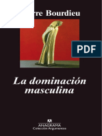 Bourdieu "La dominación masculina"