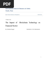 The Impact of Blockchain Technology On Financial Sector