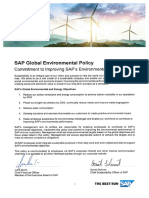 SAP Global Environmental Policy