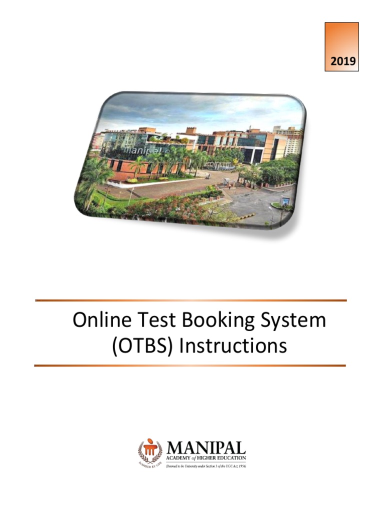 Vit Online Test Booking System