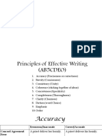 Principles of Effective Writing