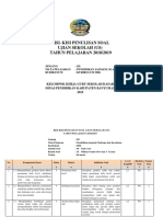 Kisi-Kisi Us Penjasorkes K-2006 TP 2018-2019 Edit