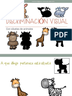 Discriminación Visual Con Siluetas de Animales PDF
