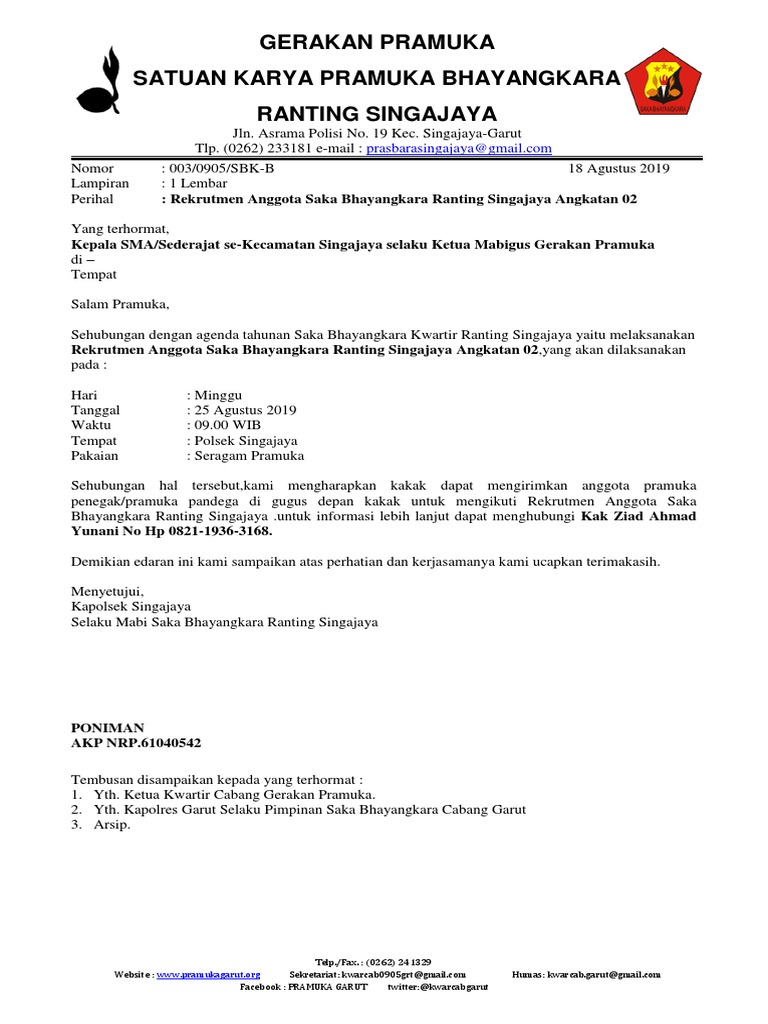 Surat Edaran Rekrutmen | PDF