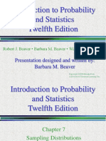 Introduction To Probability and Statistics Twelfth Edition: Presentation Designed and Written By: Barbara M. Beaver