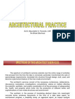 Architect's services scope and fee computation