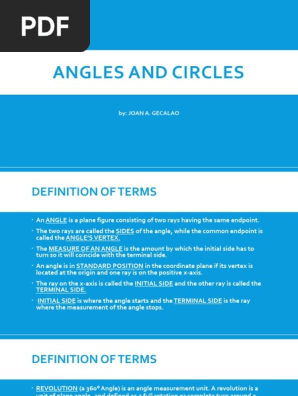 Angles and Circles