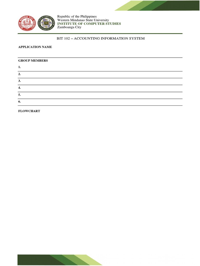 BIT 102 Accounting Info System Flowchart | PDF