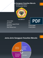 Jenis-Jenis Gangguan Kesulitan Menulis