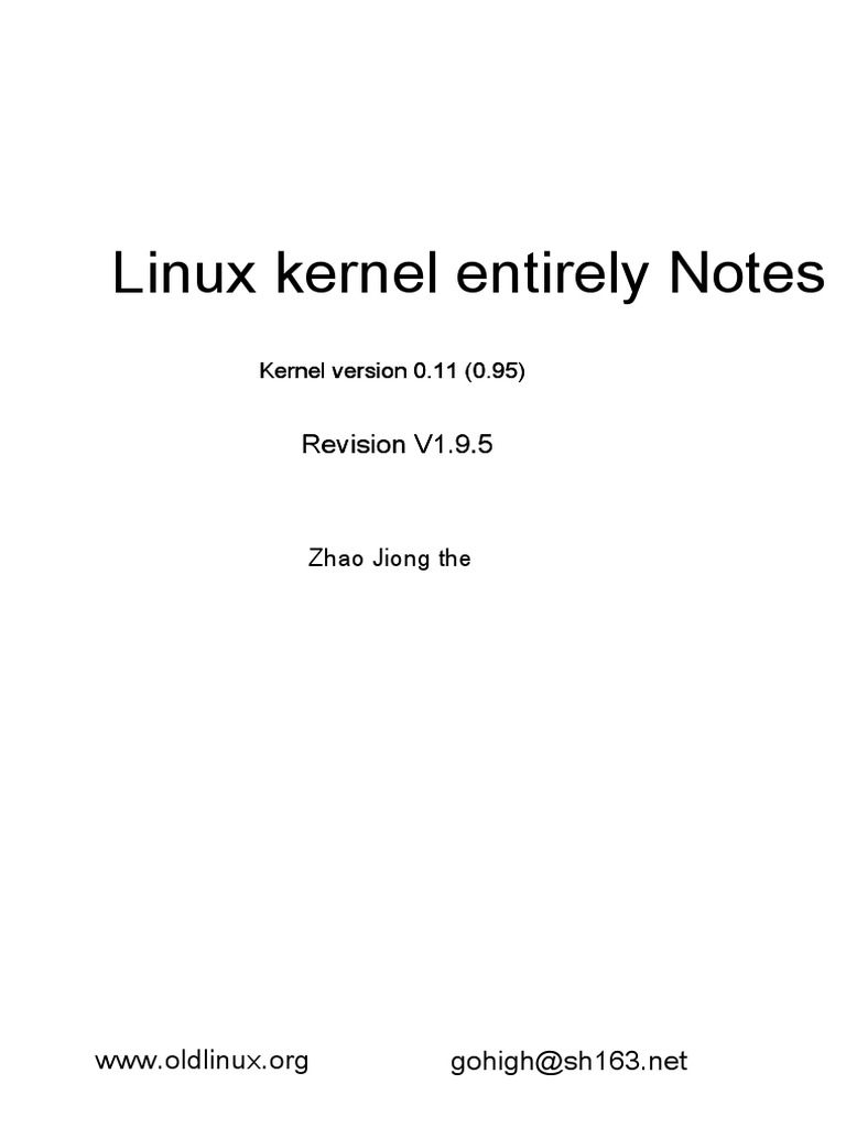 Linux Asm Ch English Gnu Kernel Operating System
