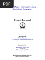 Fake Degree Prevention Using Blockchain Technology: Project Proposal