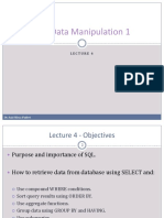 SQL Data Manipulation Techniques