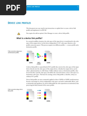 Device Link Profiles