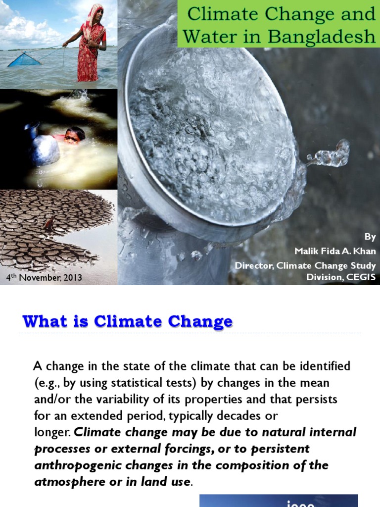 Impact of Climate Change on Bangladesh Water | PDF | Greenhouse Gas ...