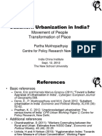 Subaltern Urbanization in India?: Movement of People Transformation of Place