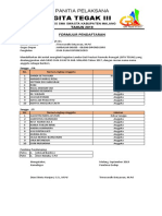 Formulir Pendaftaran Gita Tegak 3 Sudah Di Isi - 0