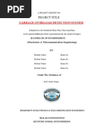 Garbage Overload Detection System: Project Title
