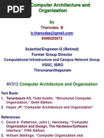 Computer Architecture and Organization: Thanudas. B