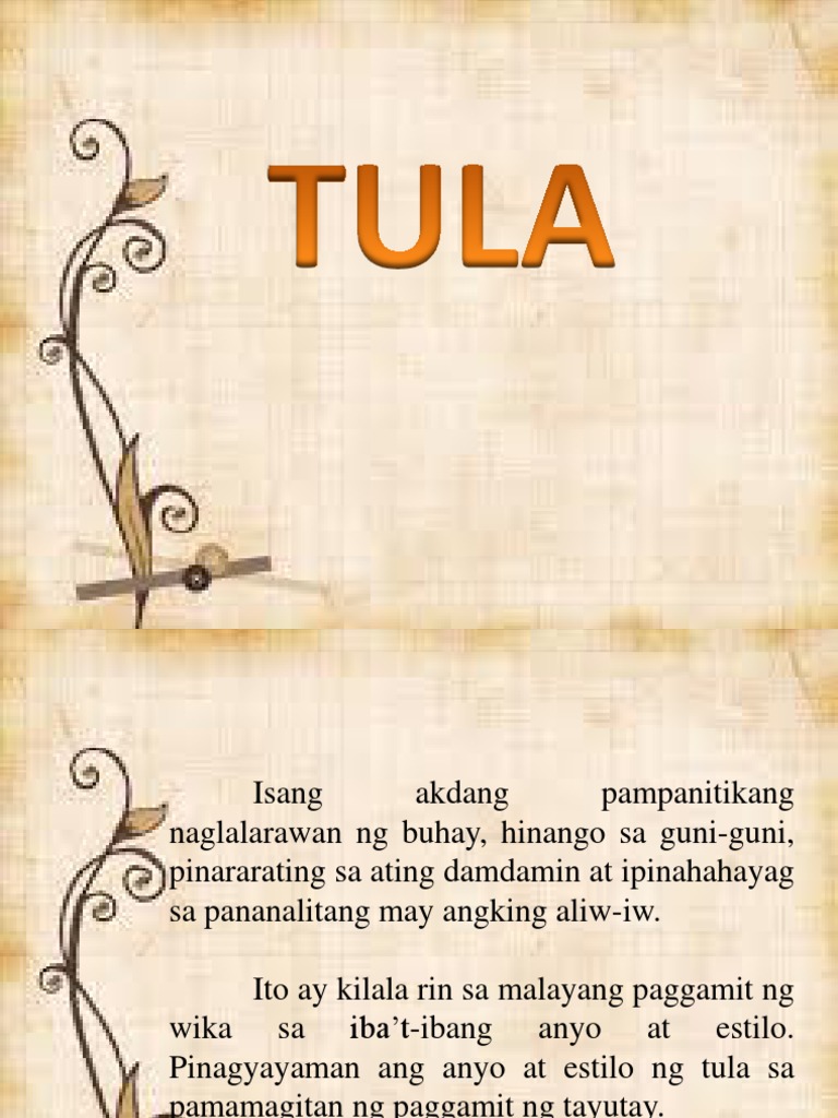 Tula at Elemento | PDF