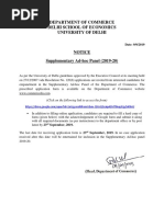 Supplementary AD-hoc Panel 2019-20