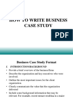 Business Case Study Format