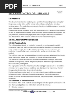 Process Control of LURM Mill