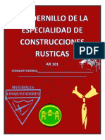 Cuadernillo de La Especialidad de Construcciones Rusticas