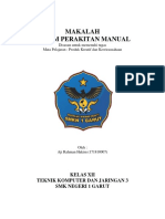 Makalah Sistem Perakitan Manual, Aji Rahman Hakim, XII TKJ 3, SMK Negeri 1 Garut