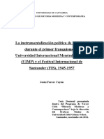 Ferrer Cayon. - La Instrumentalización Política de La Cultura Durante El Primer Franquismo PDF