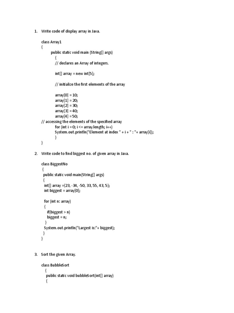 Code To Solve Set of Problems | PDF | String (Computer Science ...