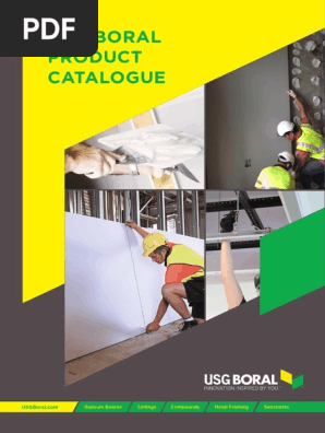 Usg Boral Product Catalogue Pdf Drywall Wall