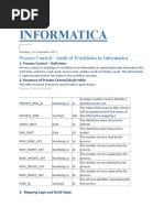 Informatica: Process Control / Audit of Workflows in Informatica