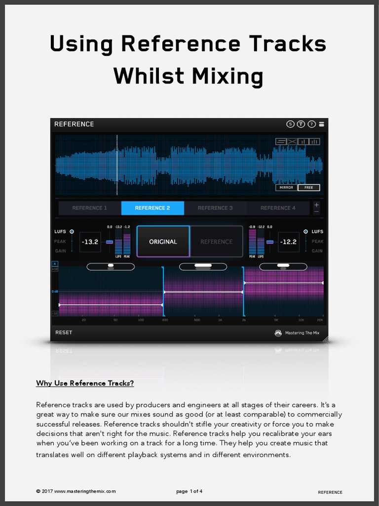 Mixing With REFERENCE PDF PDF Equalization (Audio) Signal Processing