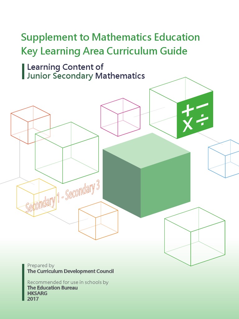 Junior Secondary Maths Curriculum Guide | PDF | Factorization | Equations