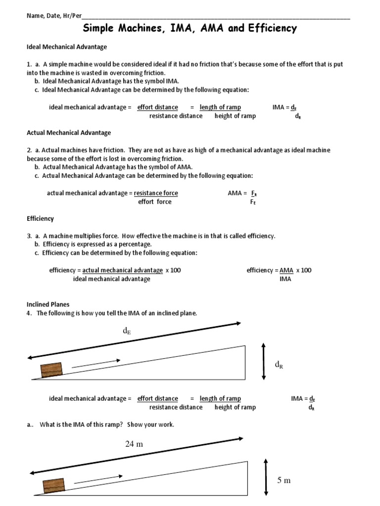 Ima Ama Efficiency | PDF | Lever | Classical Mechanics