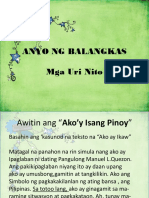 Anyo NG Balangkas