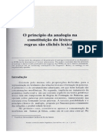 O Princípio Da Analogia Na Constituição Do Léxico PDF