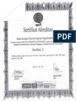 Fotokopi Sertifikat Akreditas PGSD Untan 2011-2016